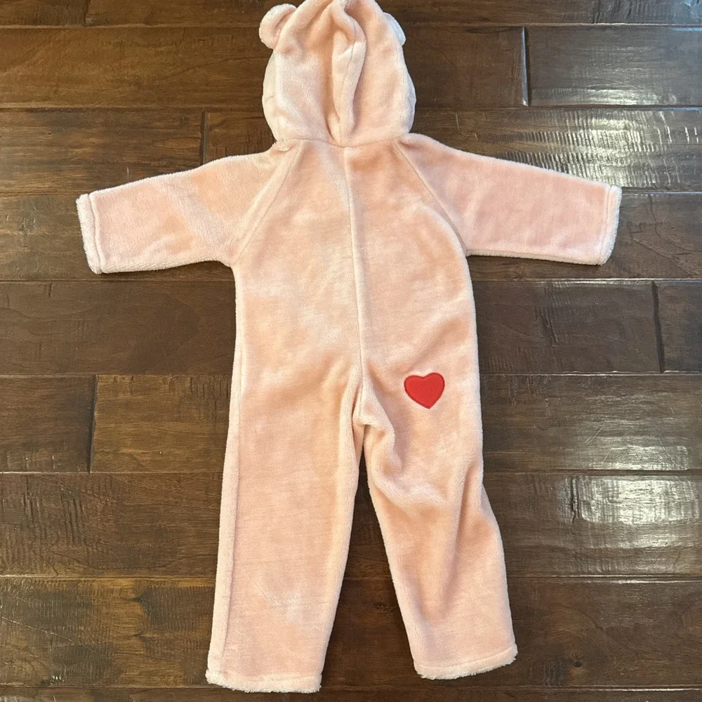 VTG Care Bears Pink Rainbow Cheer Bear Plush Dress Up Costume Small 1-2 Years